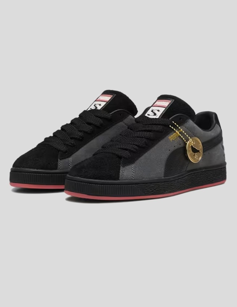 Colaborações PUMA x staple suede black/shadow gray